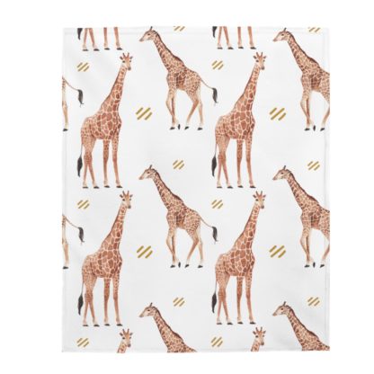 Giraffe Velveteen Plush Blanket - Image 2