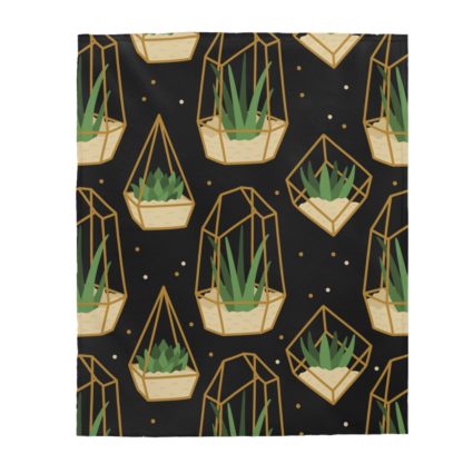 Green Plant Velveteen Plush Blanket - Image 3