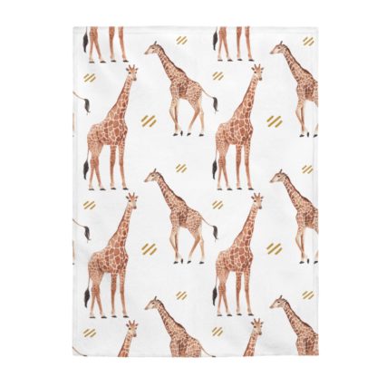 Giraffe Velveteen Plush Blanket - Image 3